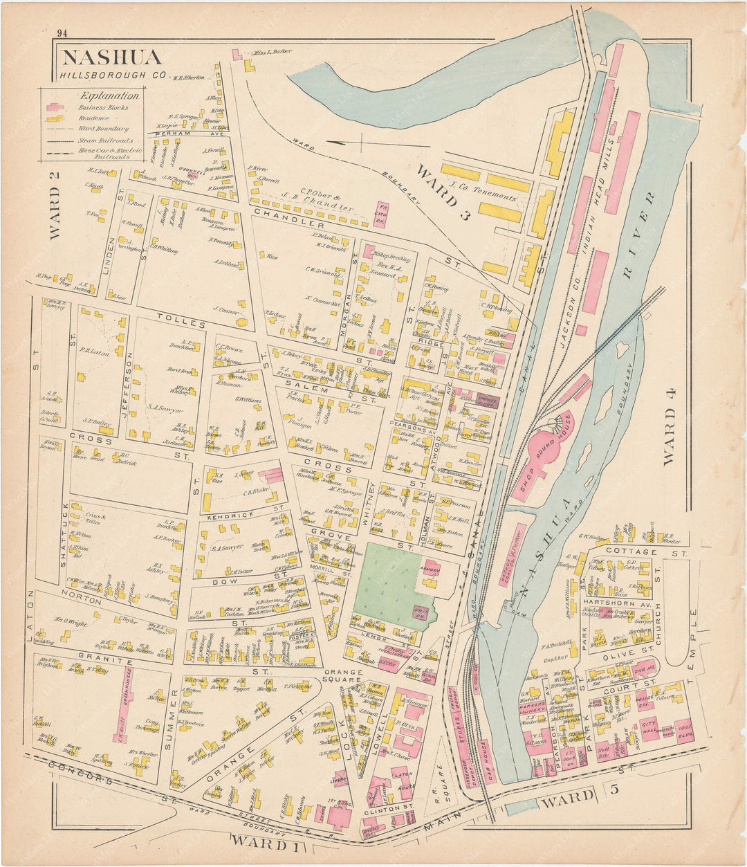 Nashua, New Hampshire 1892