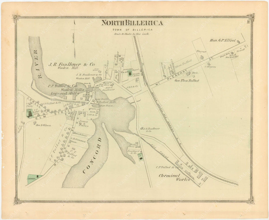 Billerica, Massachusetts: North Billerica 1875