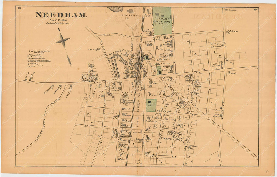 Needham Center, Massachusetts 1876