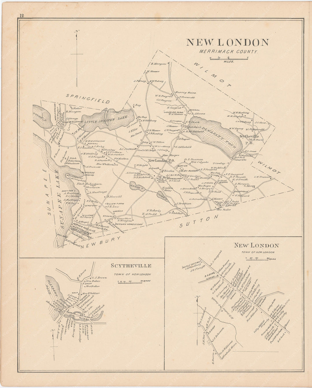 New London, New Hampshire 1892