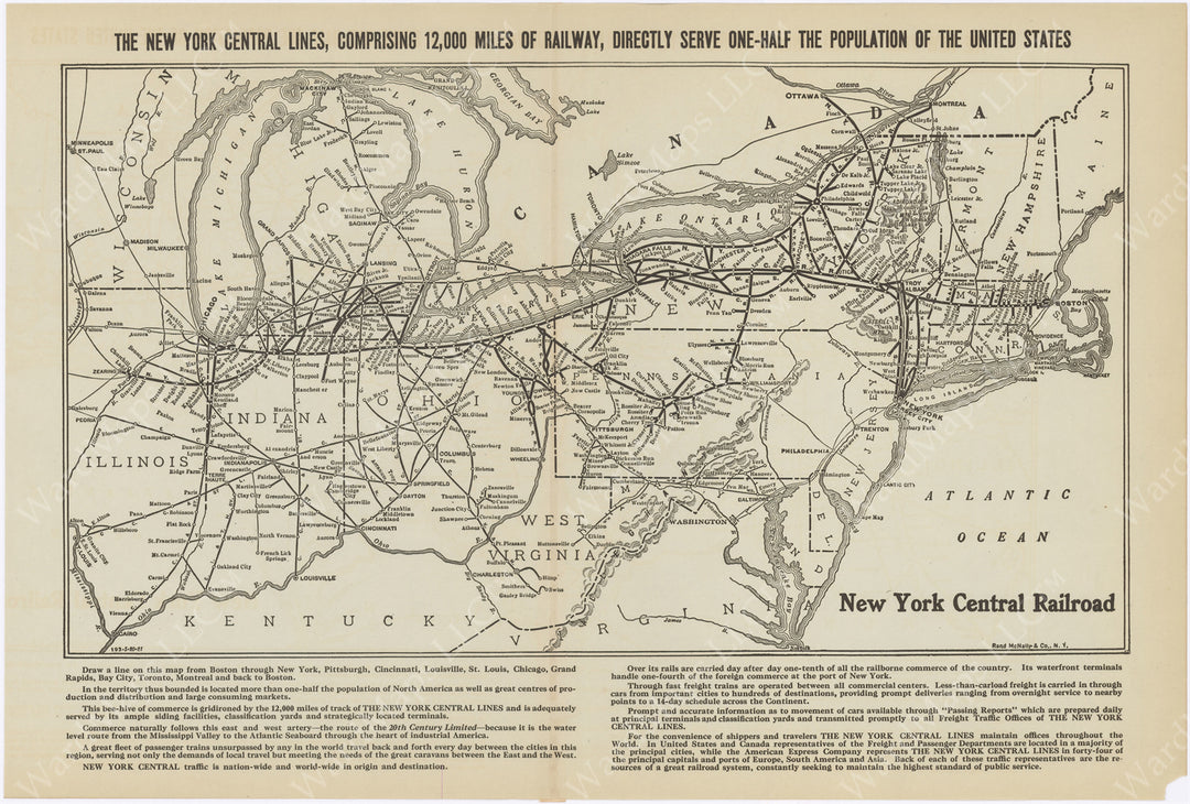 New York Central Railroad 1922