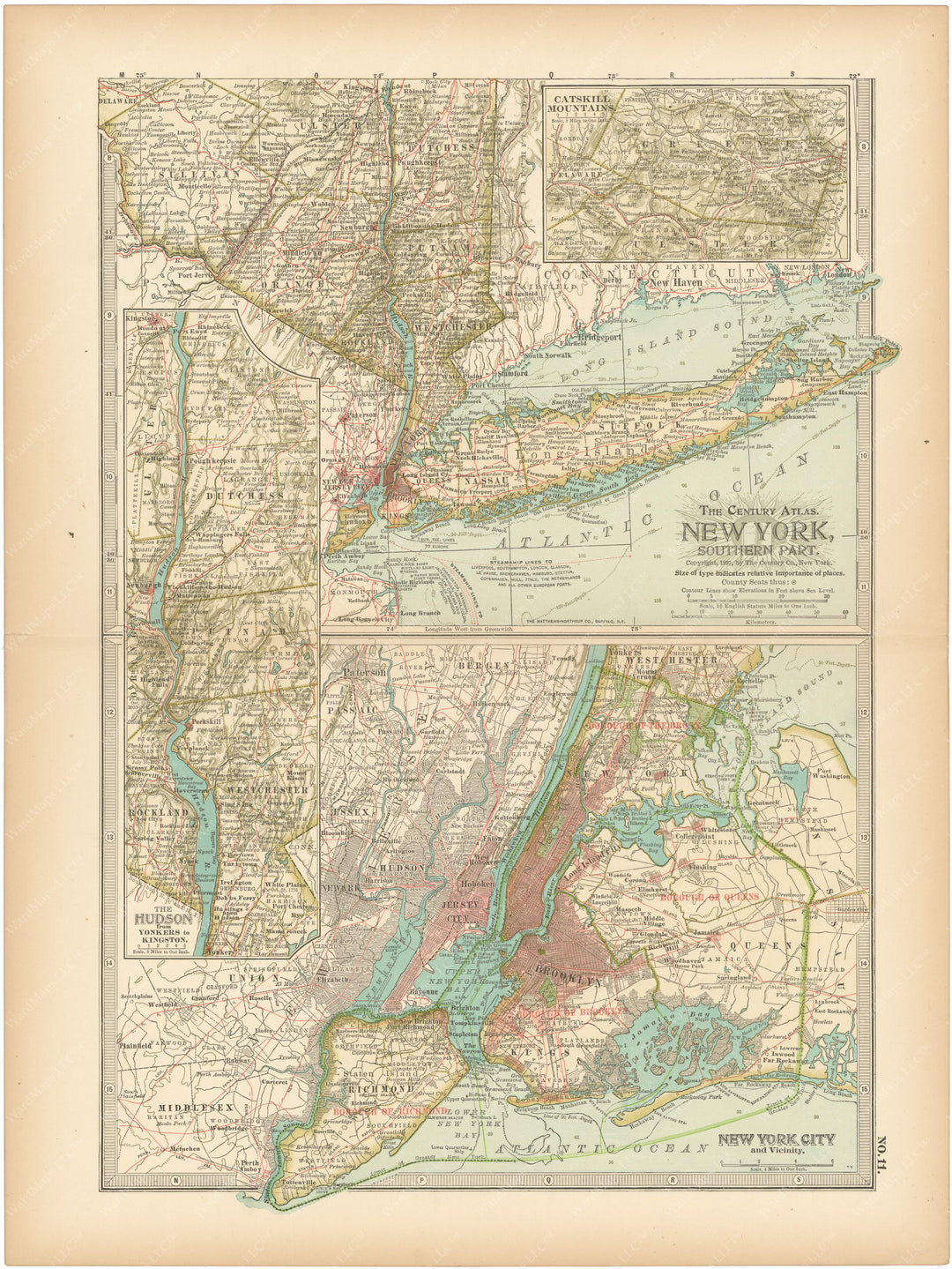 New York: Southeastern Part 1897