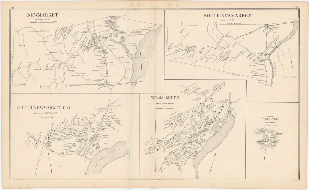 Newmarket and South Newmarket, New Hampshire 1892