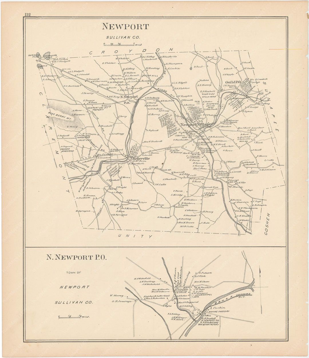 Newport, New Hampshire 1892