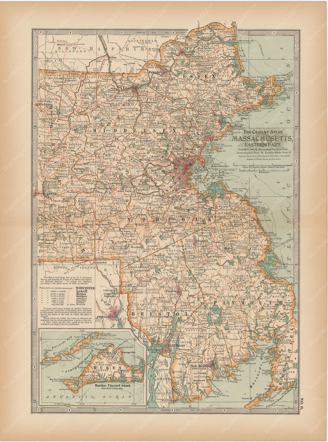 Massachusetts: Eastern Part 1897