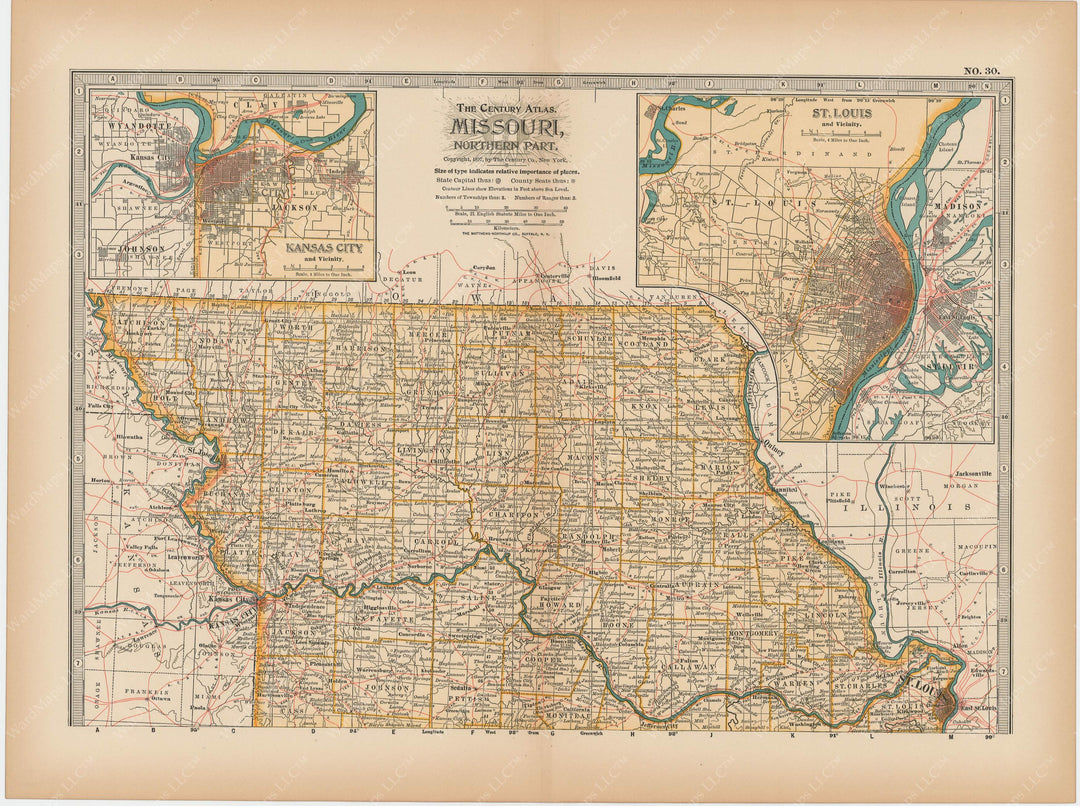 Missouri: Northern Part 1897