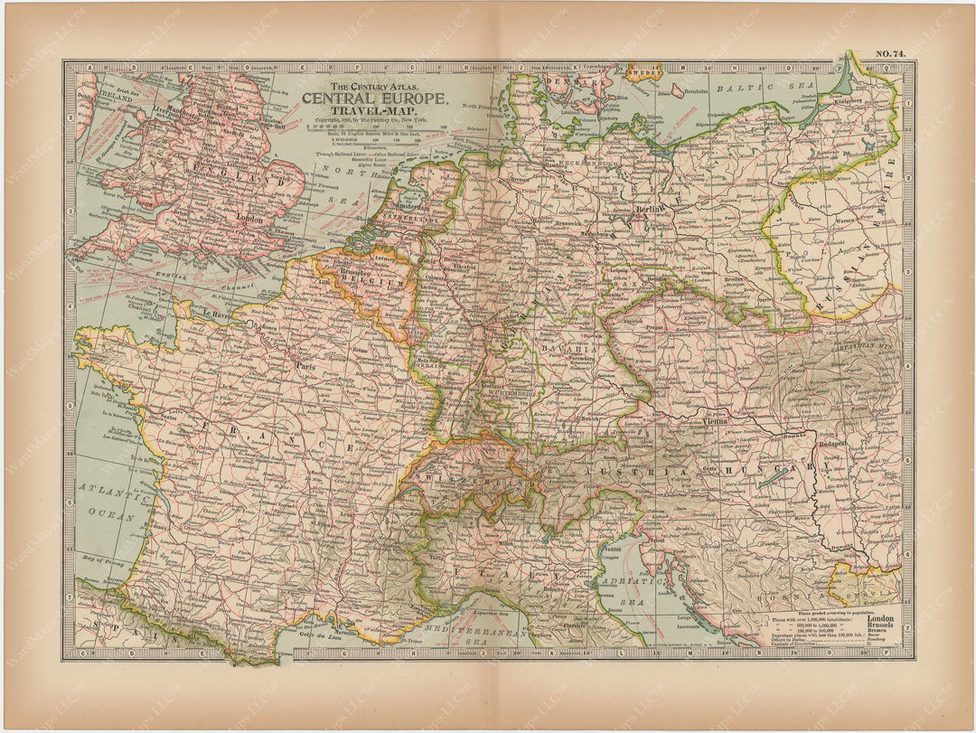 Europe: Central Part 1897