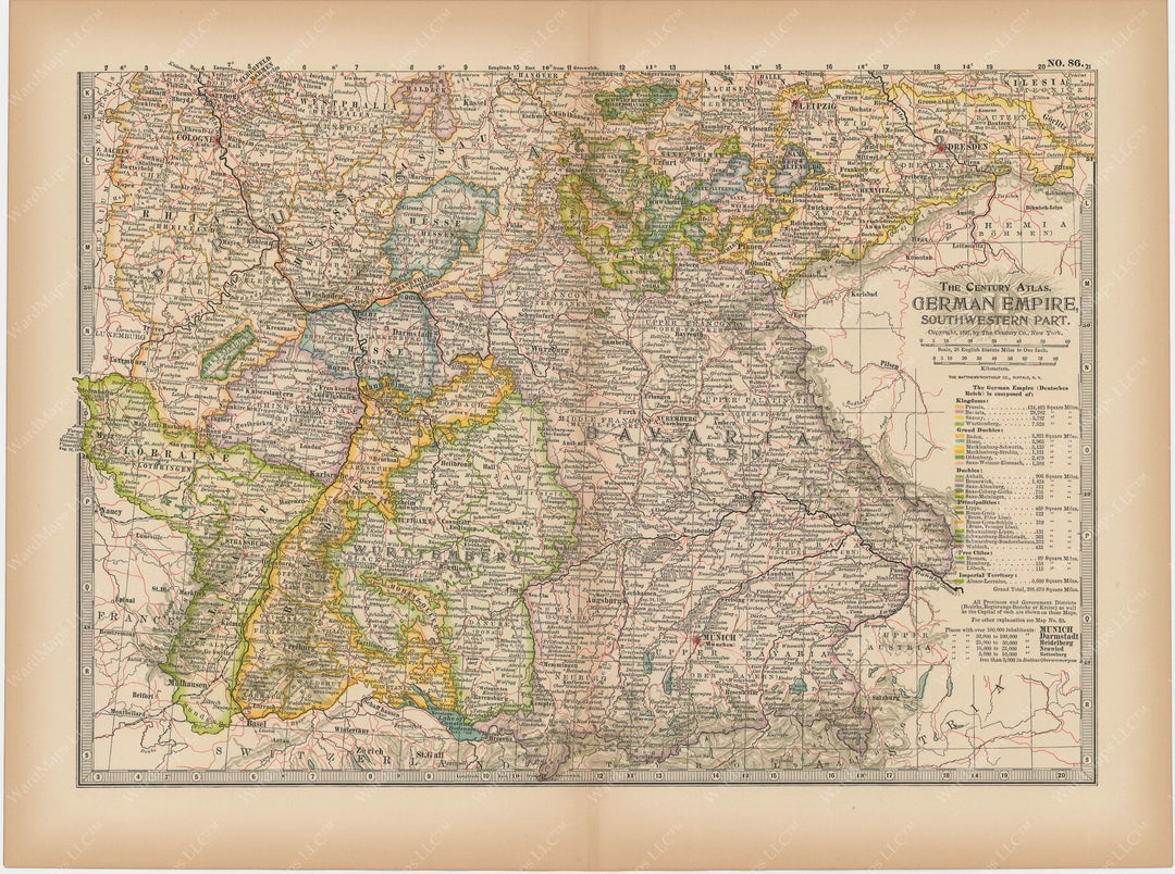 German Empire: Southern Part 1897