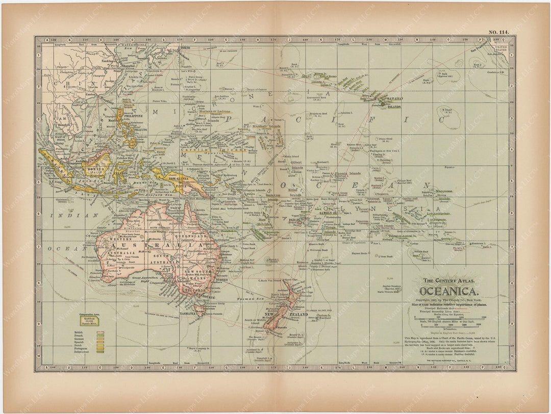 Oceania and South Pacific 1897