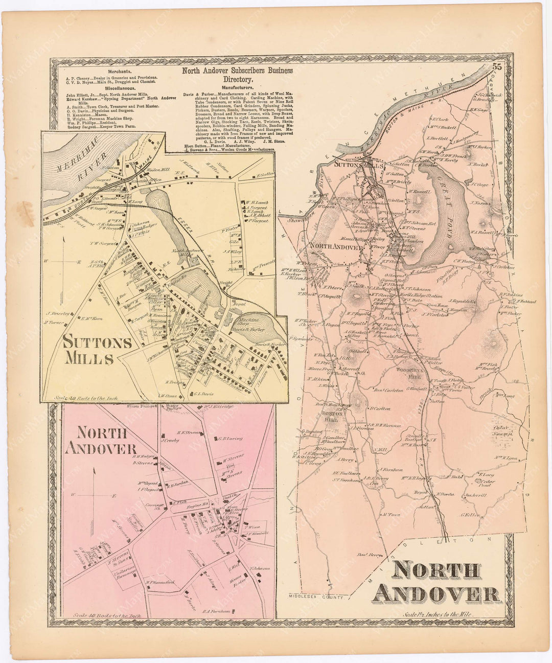 North Andover, Massachusetts 1872