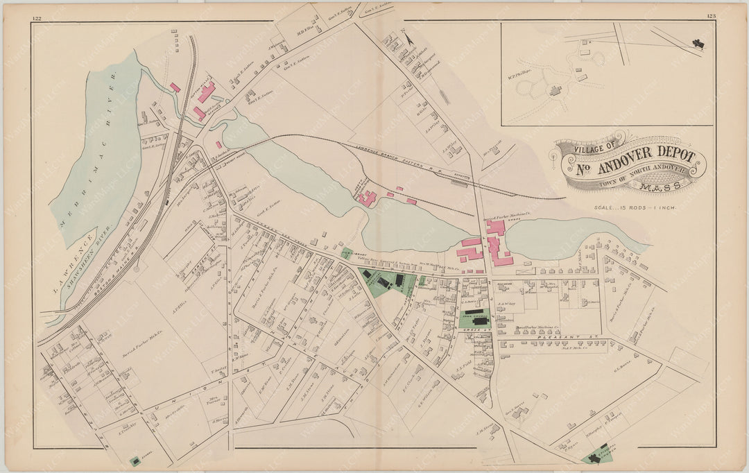 North Andover, Massachusetts 1884: North Andover Depot