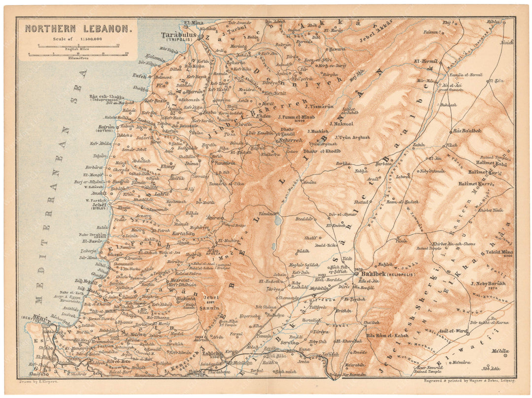 Lebanon: Northern Part 1898