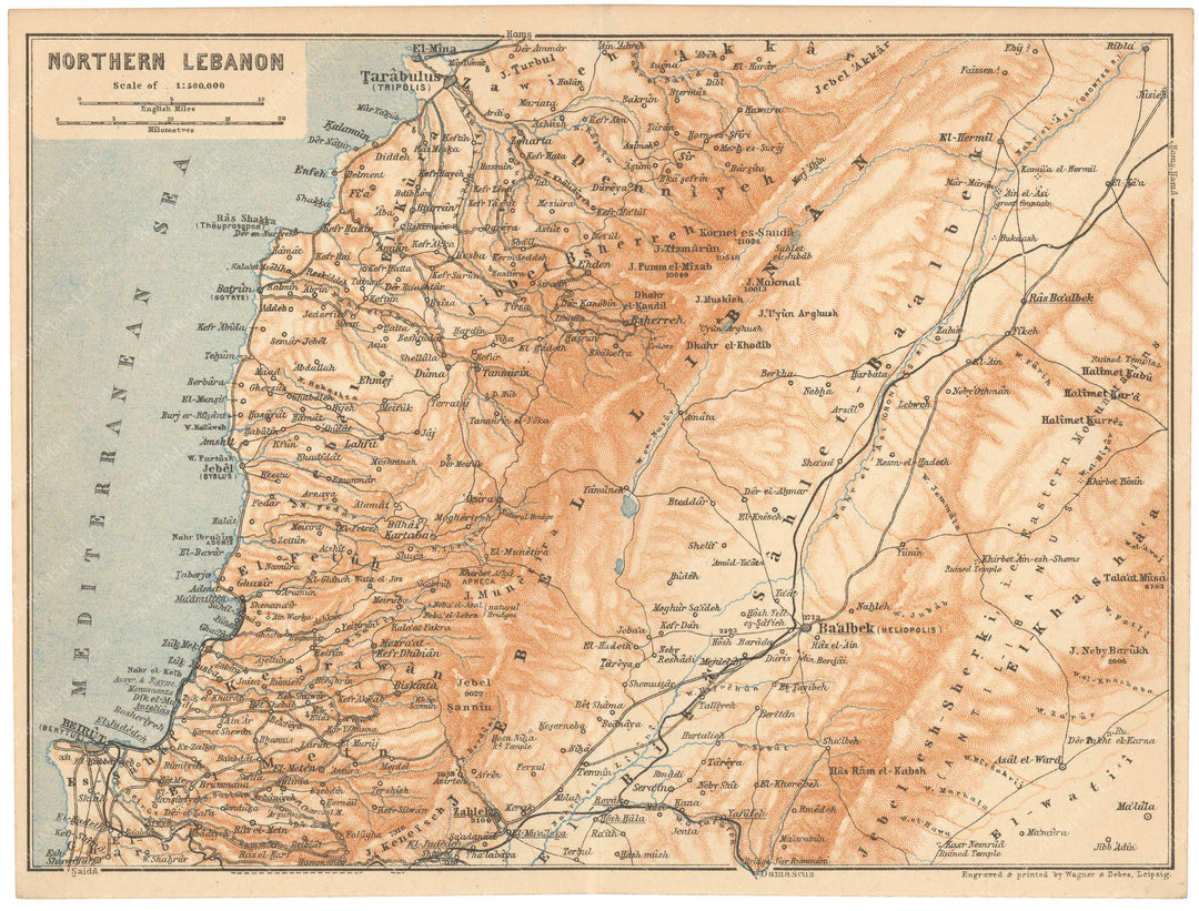 Lebanon: Northern Part 1912