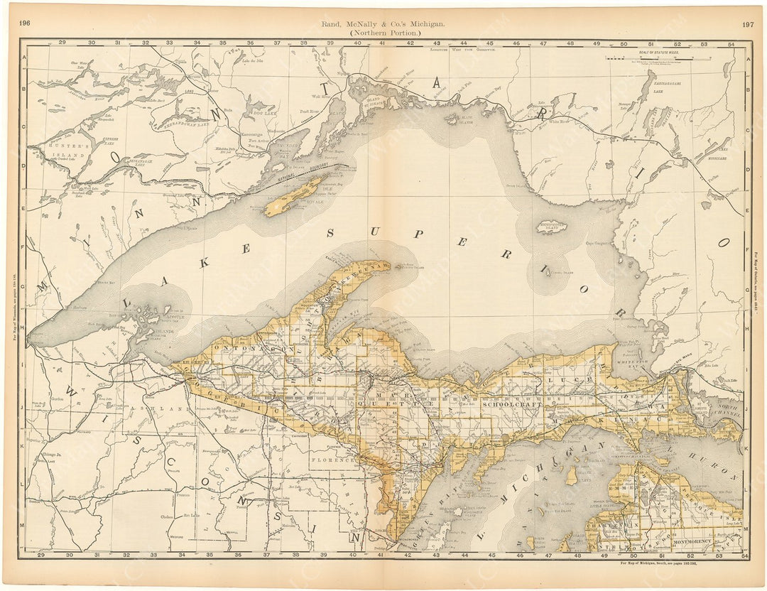 Michigan 1892 (Upper Peninsula)
