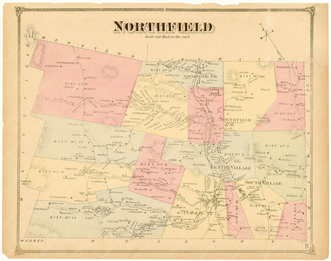 Northfield, Vermont 1873