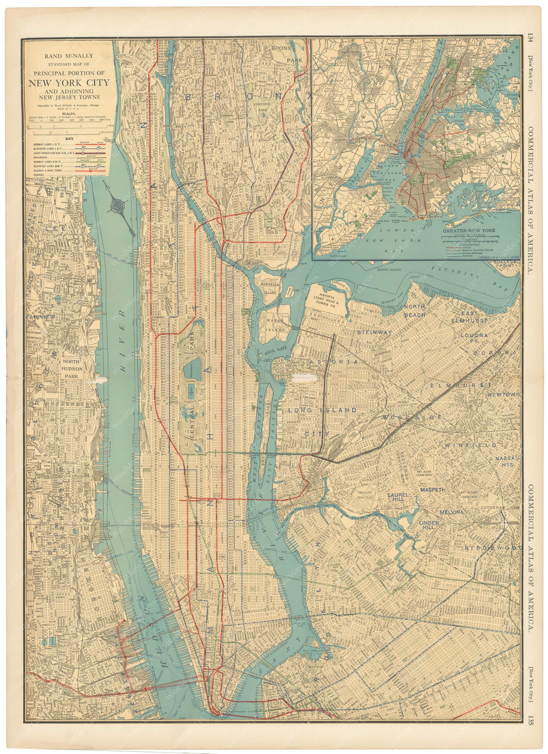 1925 Map New York City, New York 1925 – WardMaps LLC