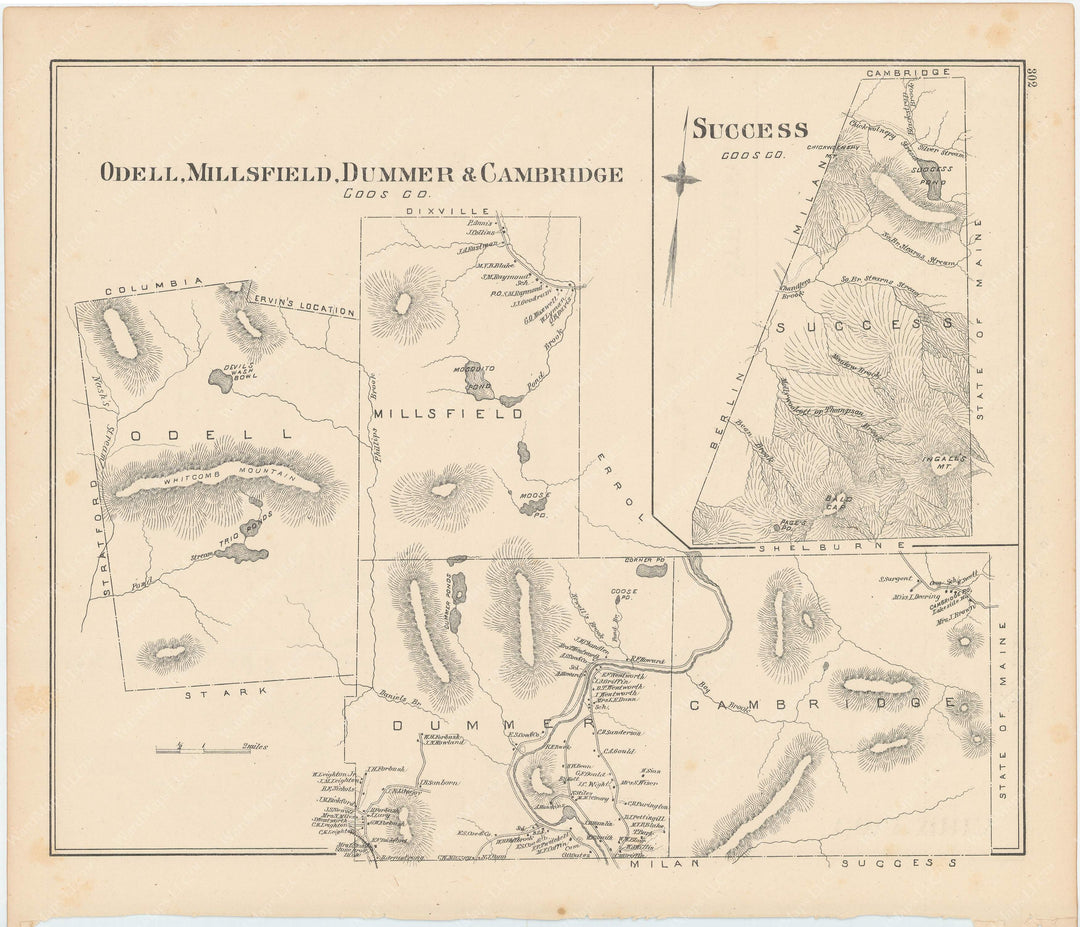 Central Coos County, New Hampshire 1892