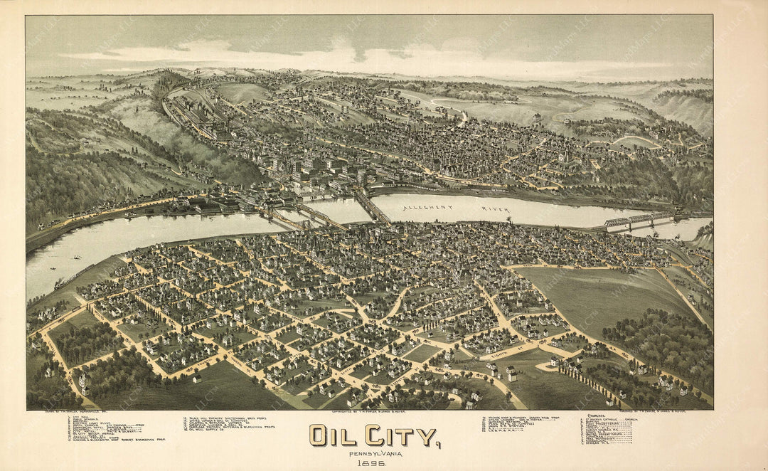 Oil City, Pennsylvania 1896