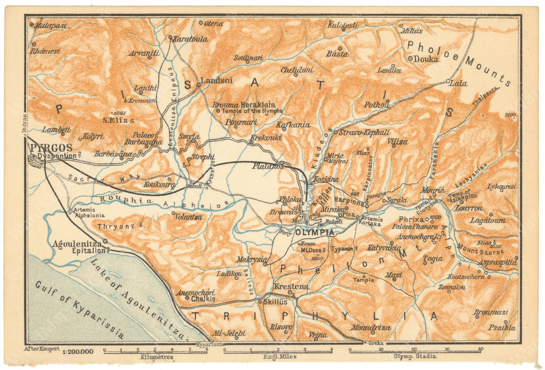Olympia Region, Greece 1909