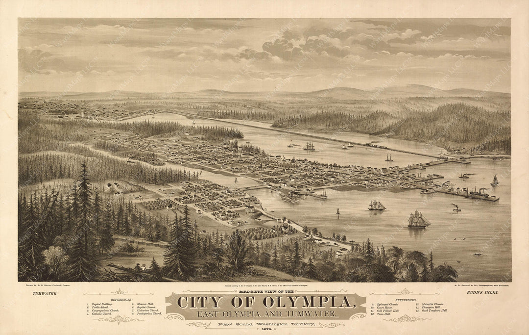 Olympia and Tumwater, Washington 1879