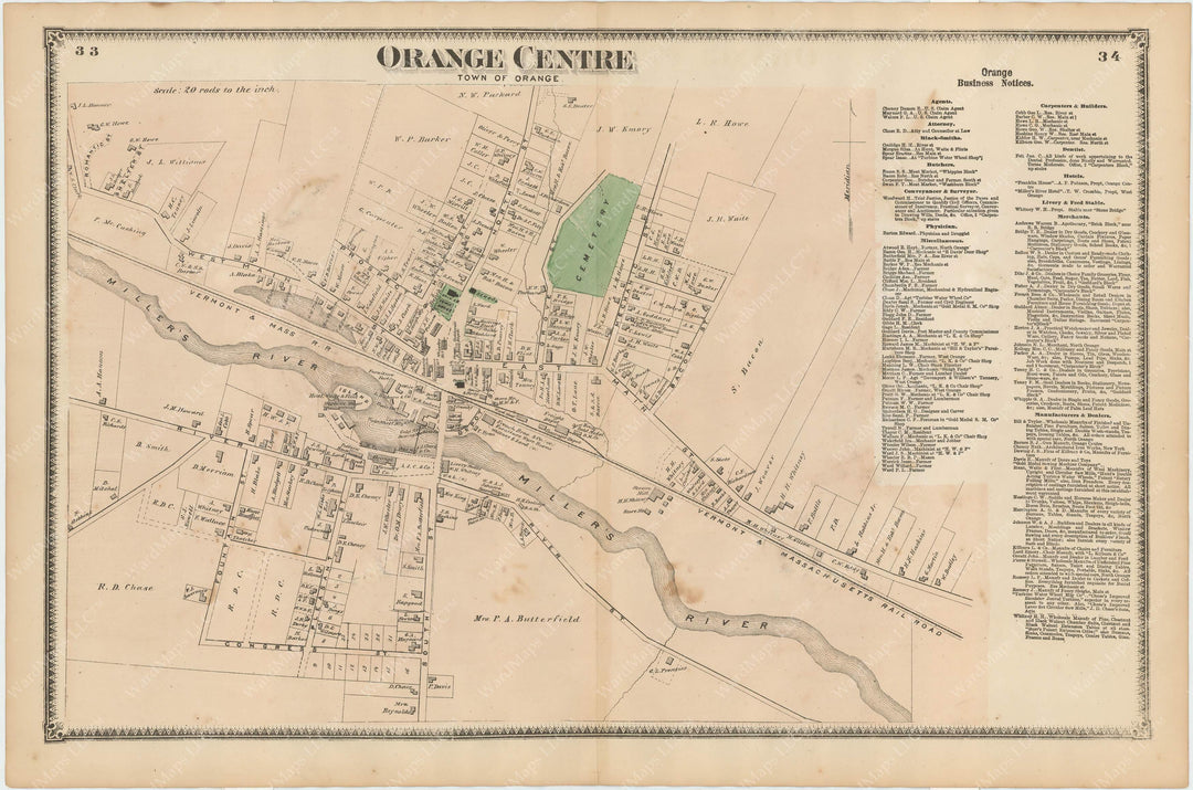 Orange Center, Massachusetts 1871