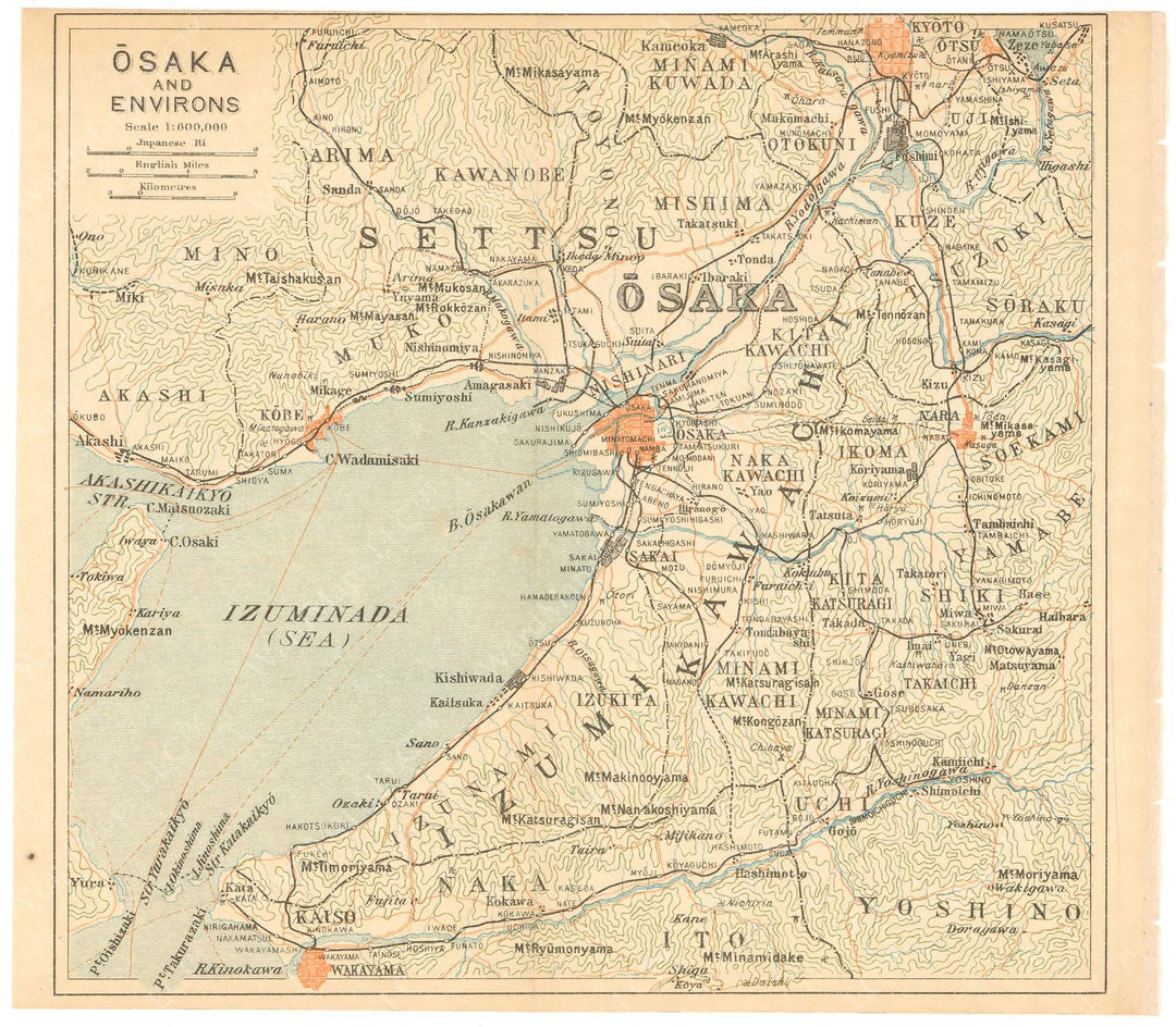 Osaka Bay, Japan 1914
