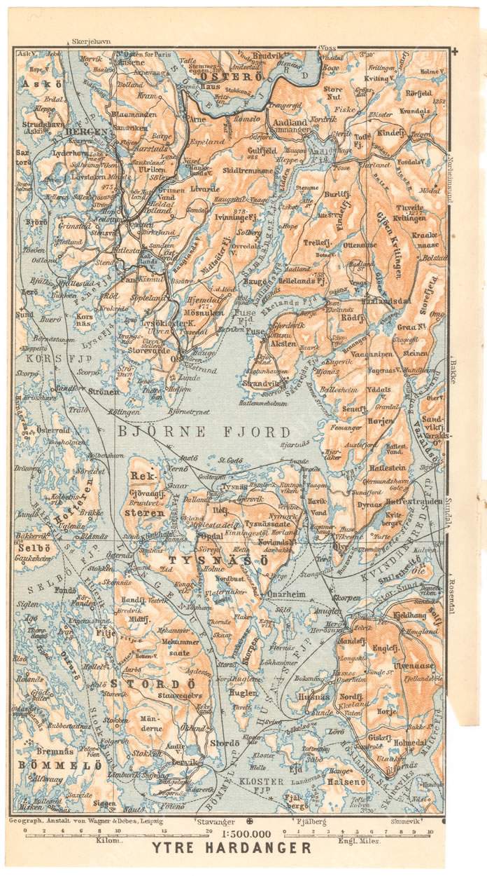 Hardangersfjord (Outer Part), Norway 1912