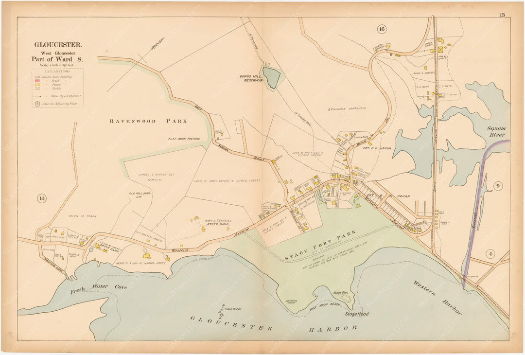 Cape Ann and Manchester, Massachusetts 1899 Plate 013: Gloucester