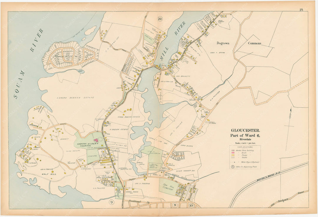 Cape Ann and Manchester, Massachusetts 1899 Plate 018: Gloucester