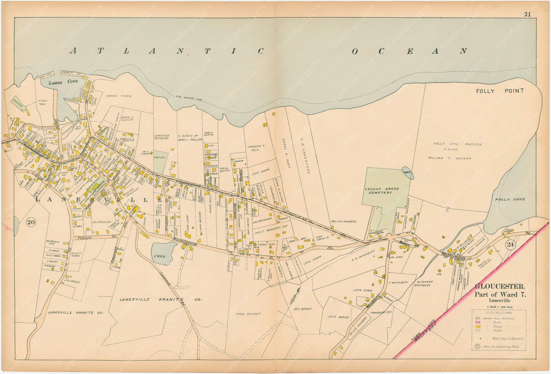 Cape Ann and Manchester, Massachusetts 1899 Plate 021: Gloucester