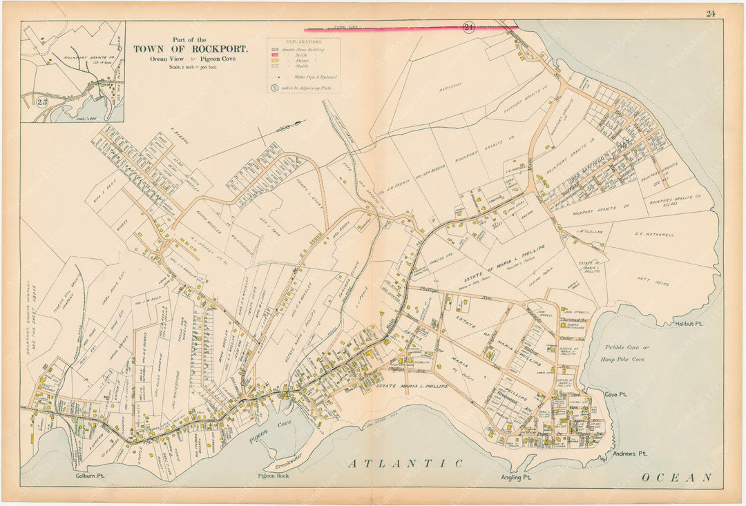 Cape Ann and Manchester, Massachusetts 1899 Plate 024: Rockport