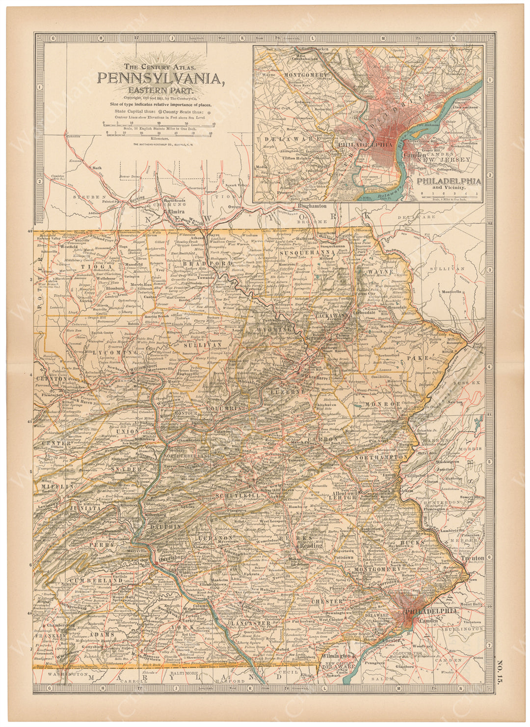 Pennsylvania: Eastern Part 1914