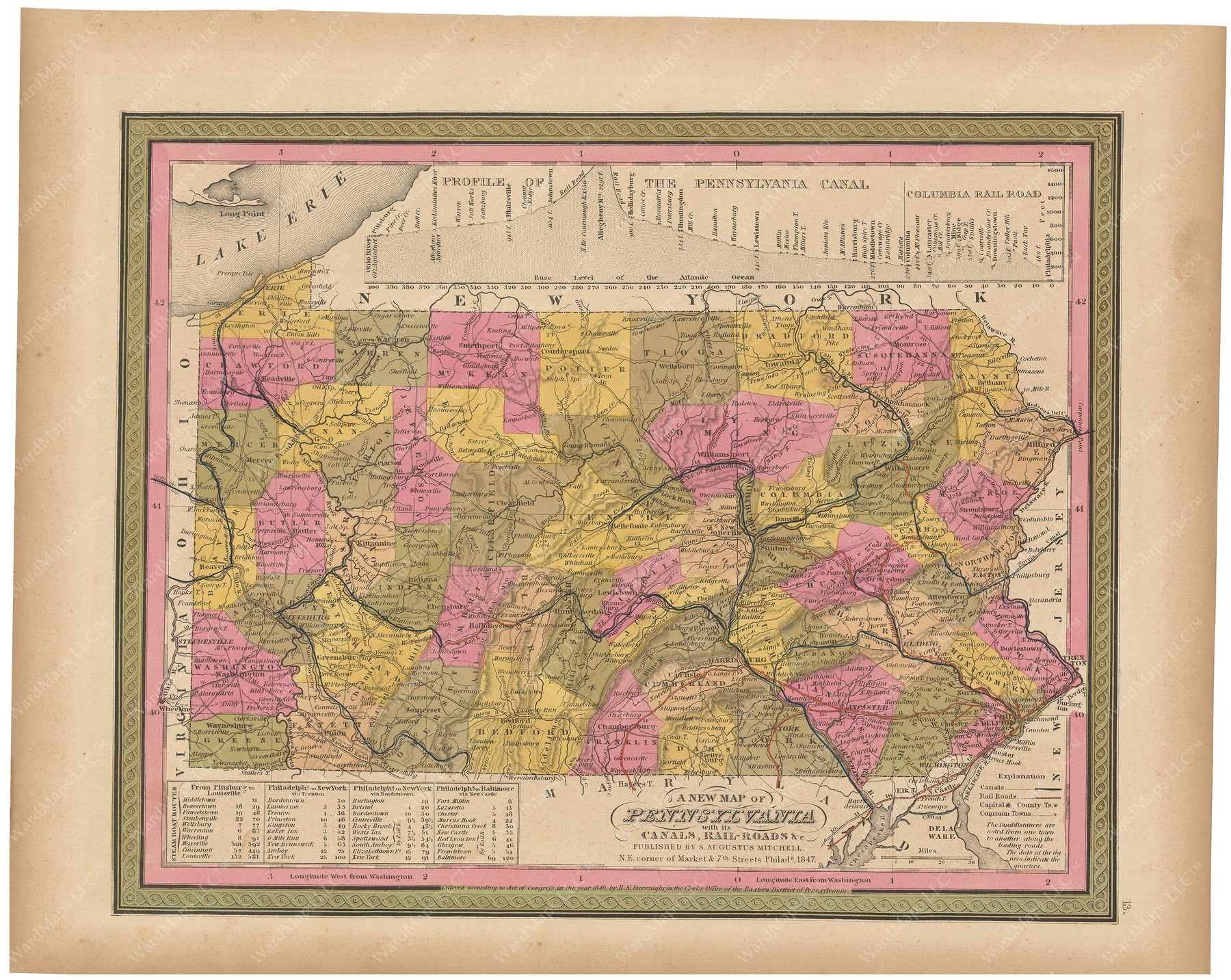 Pennsylvania 1847 – WardMaps LLC