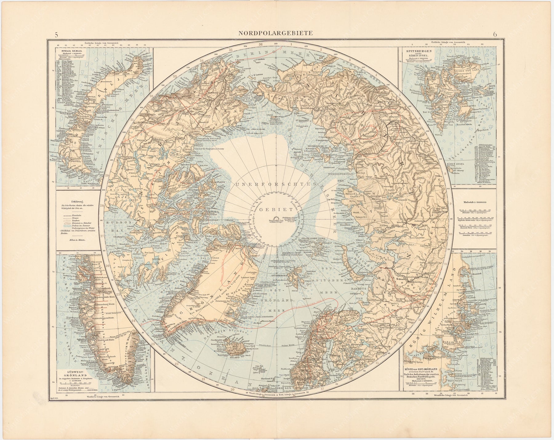 Northern Polar Region 1899 – WardMaps LLC