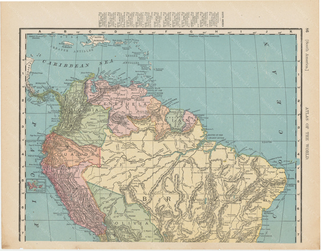 South America (Northern Part) 1900