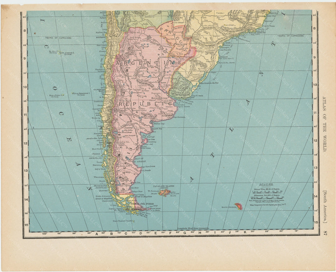 South America (Southern Part) 1900