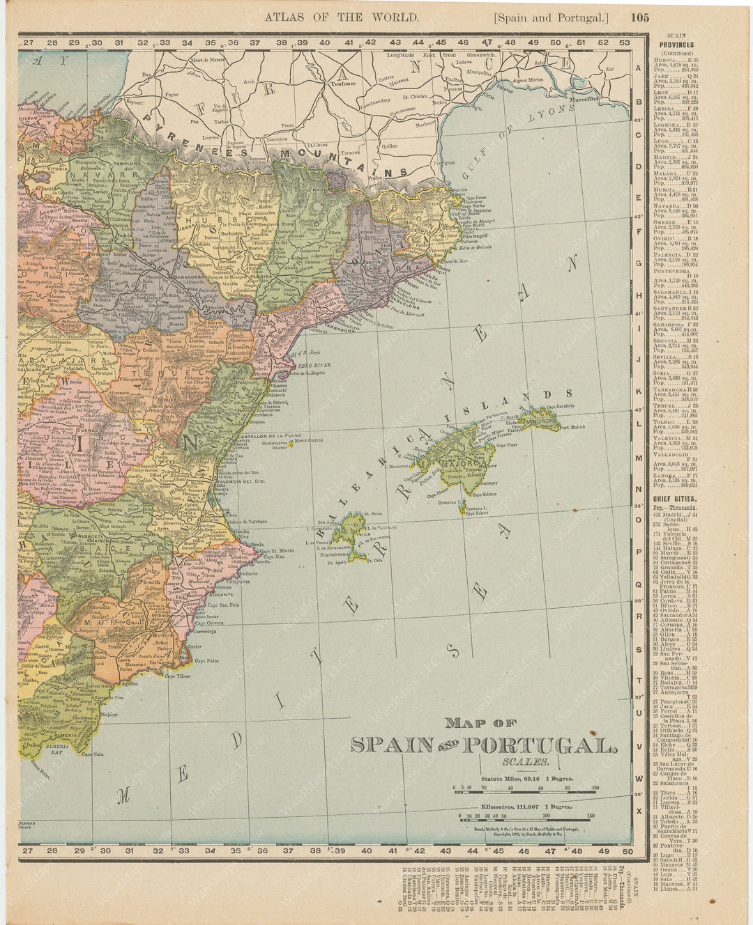 Spain (Eastern Part) 1900