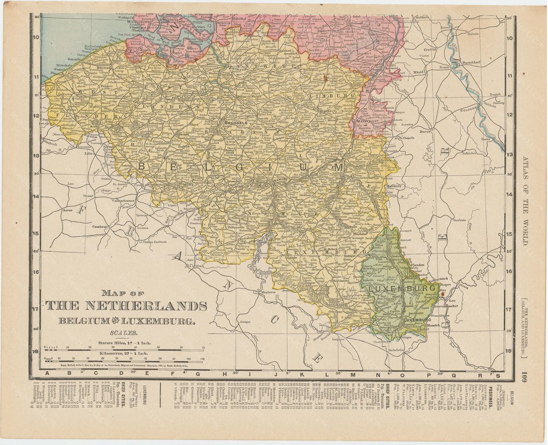 Netherlands (South Part), Belgium, and Luxembourg 1900