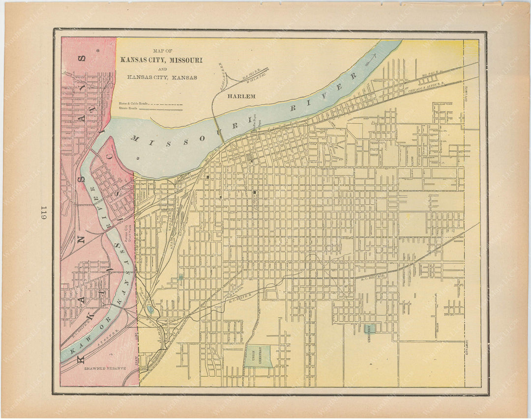 Kansas City, Kansas and Missouri 1894