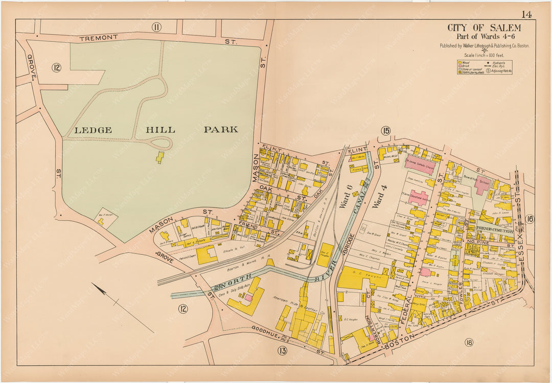 Salem, Massachusetts 1911 Plate 014