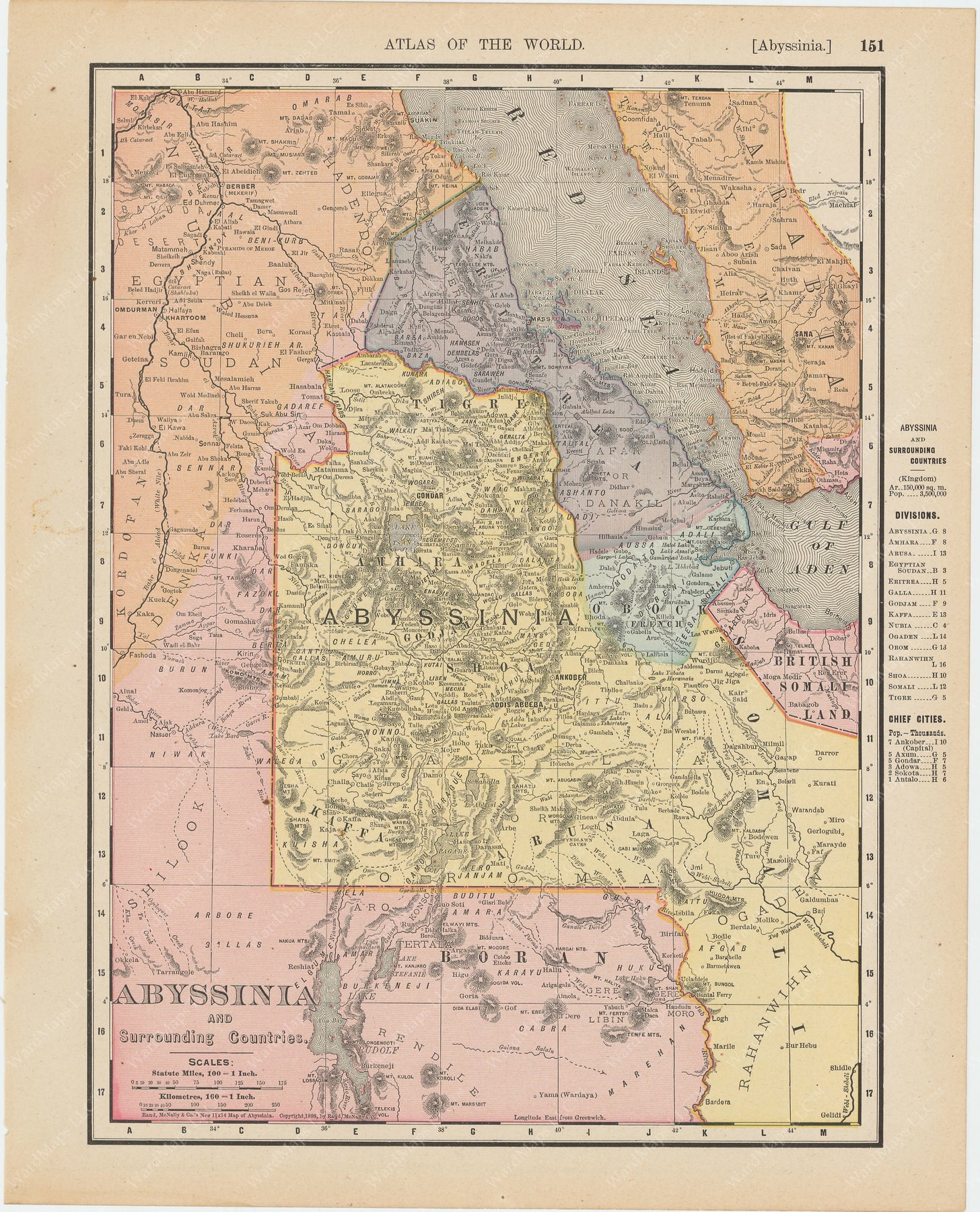 Abyssinia, Eritrea, and Ethiopia 1900 – WardMaps LLC