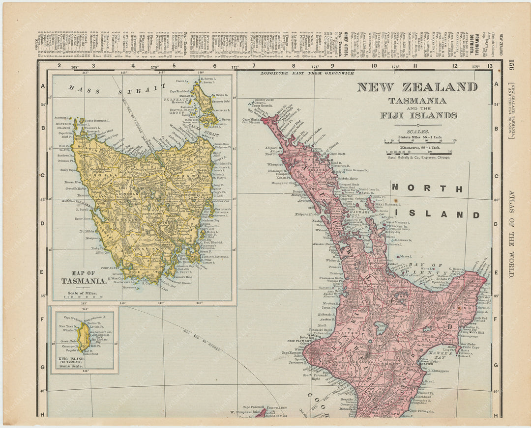 New Zealand (Northern Part) and Tasmania 1900