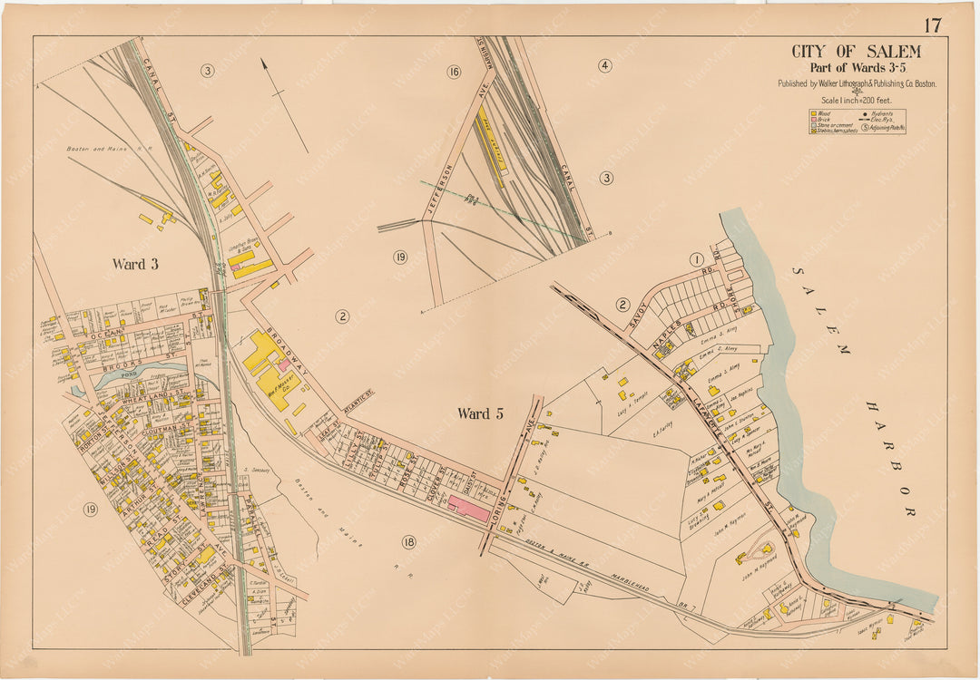 Salem, Massachusetts 1911 Plate 017