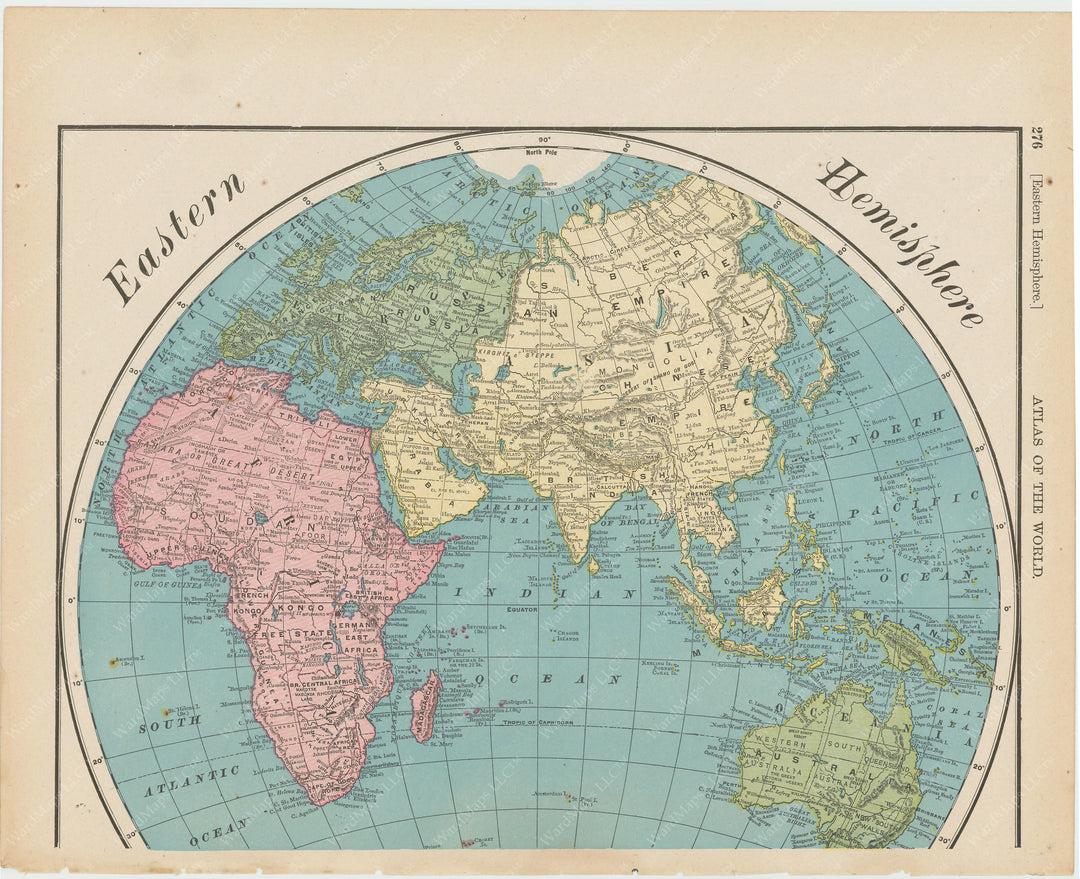Eastern Hemisphere 1900