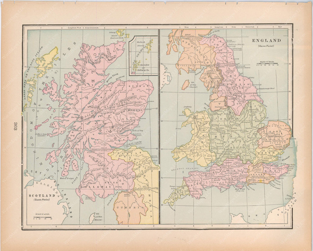 England Classical Maps – WardMaps LLC