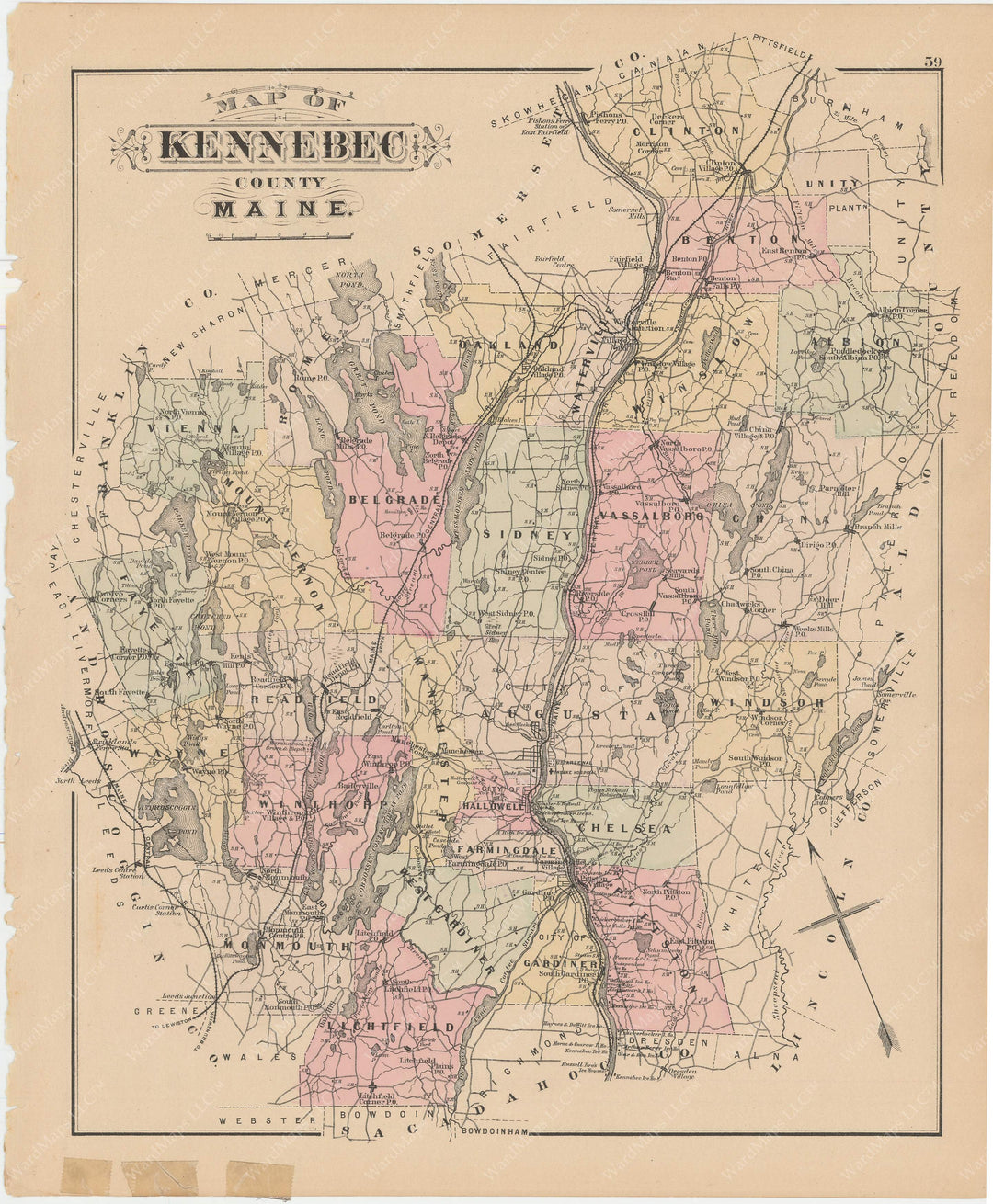 Kennebec County, Maine 1885
