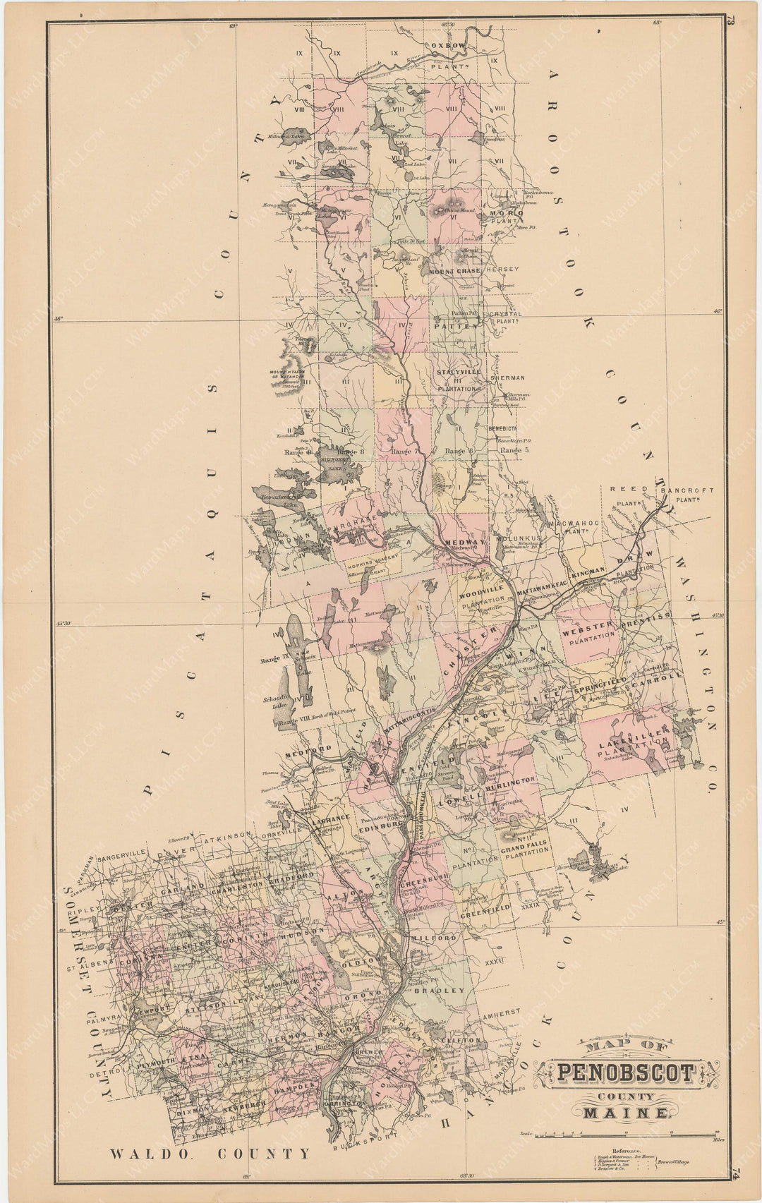 Penobscot County, Maine 1885