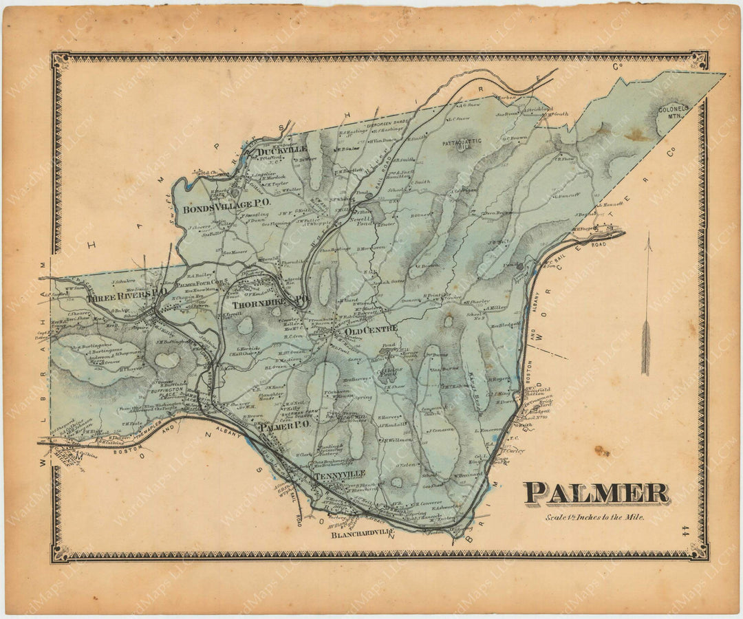 Palmer, Massachusetts 1870