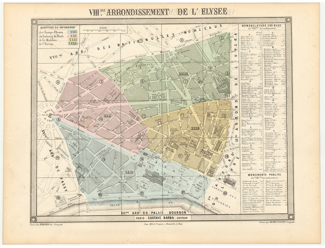 Paris 1860 08th Arrondissement
