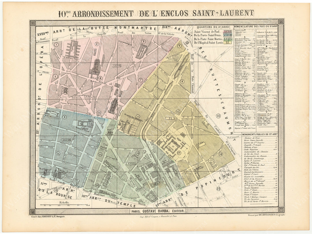 Paris 1860 10th Arrondissement
